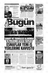 KAHRAMANMARAŞ'TA BUGÜN