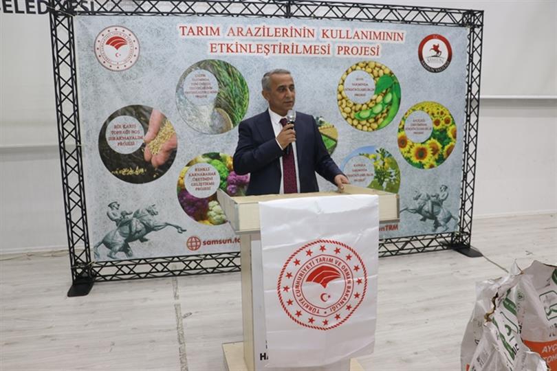 Ayçiçeği Üretiminde Sürdürülebilirlik Projesi Kapsamında Tohum Teslim Töreni Havza’da Gerçekleştirildi