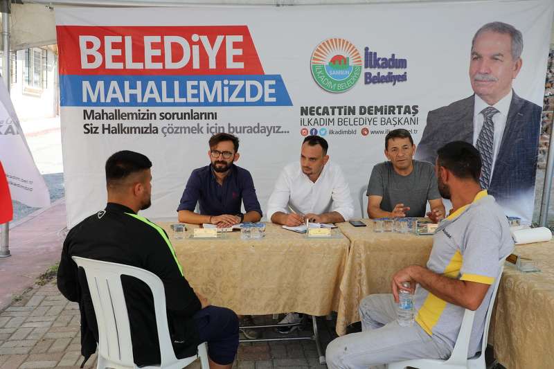 BELEDİYE MAHALLENİZDE HİZMET ÇADIRI İLKADIM’DA HİZMETLERE HIZ KATIYOR