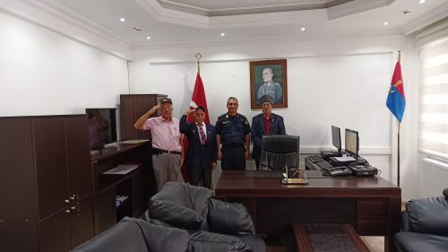 Muharip Gazilerden  İlçe Jandarma Komutanına Ziyaret