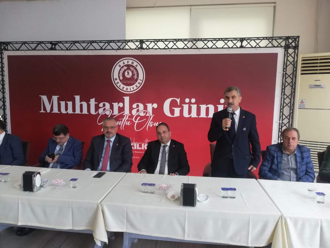Millyetçi Hareket Partisi Bafra ilçe Başkanı Emin USTA Muhtar Gününüde Muhtarları yalnız bırakmadı