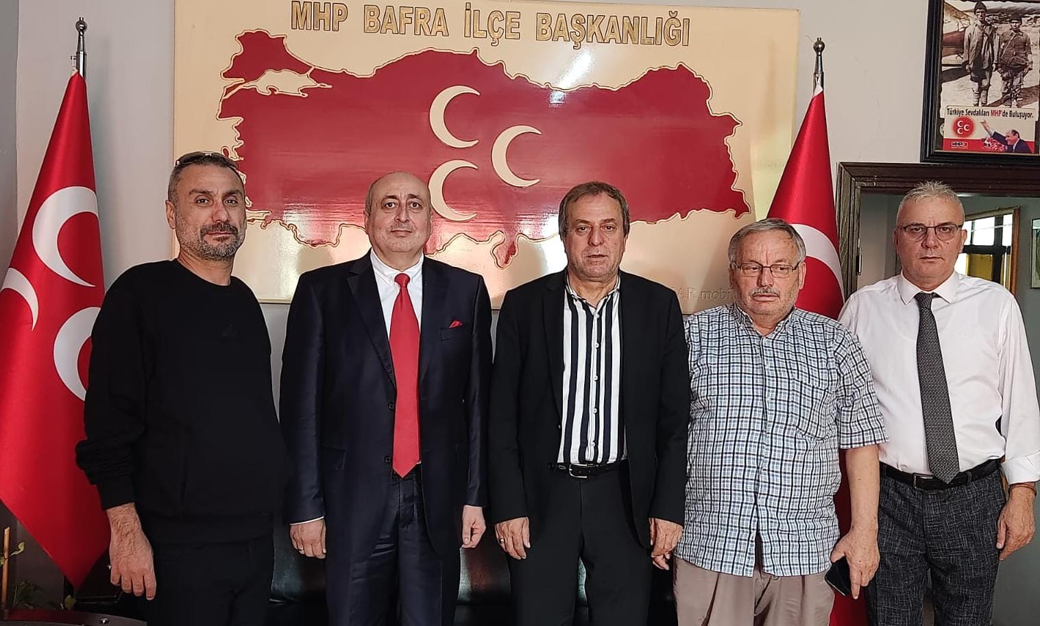 Serbest Muhasebeci Mali Müşavir Engin Şen, Milliyet Hareket Partisi Bafra Teşkilatına Hayırlı Olsun Ziyareti