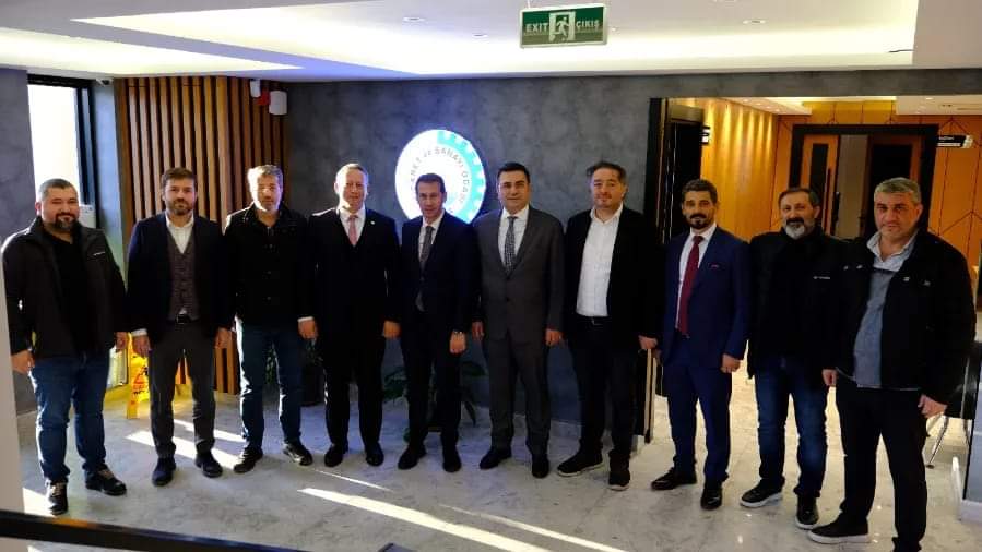 AK Parti Bafra Belediye Başkan Aday Adayı Ali Şimşek’ten TSO’ya Ziyaret