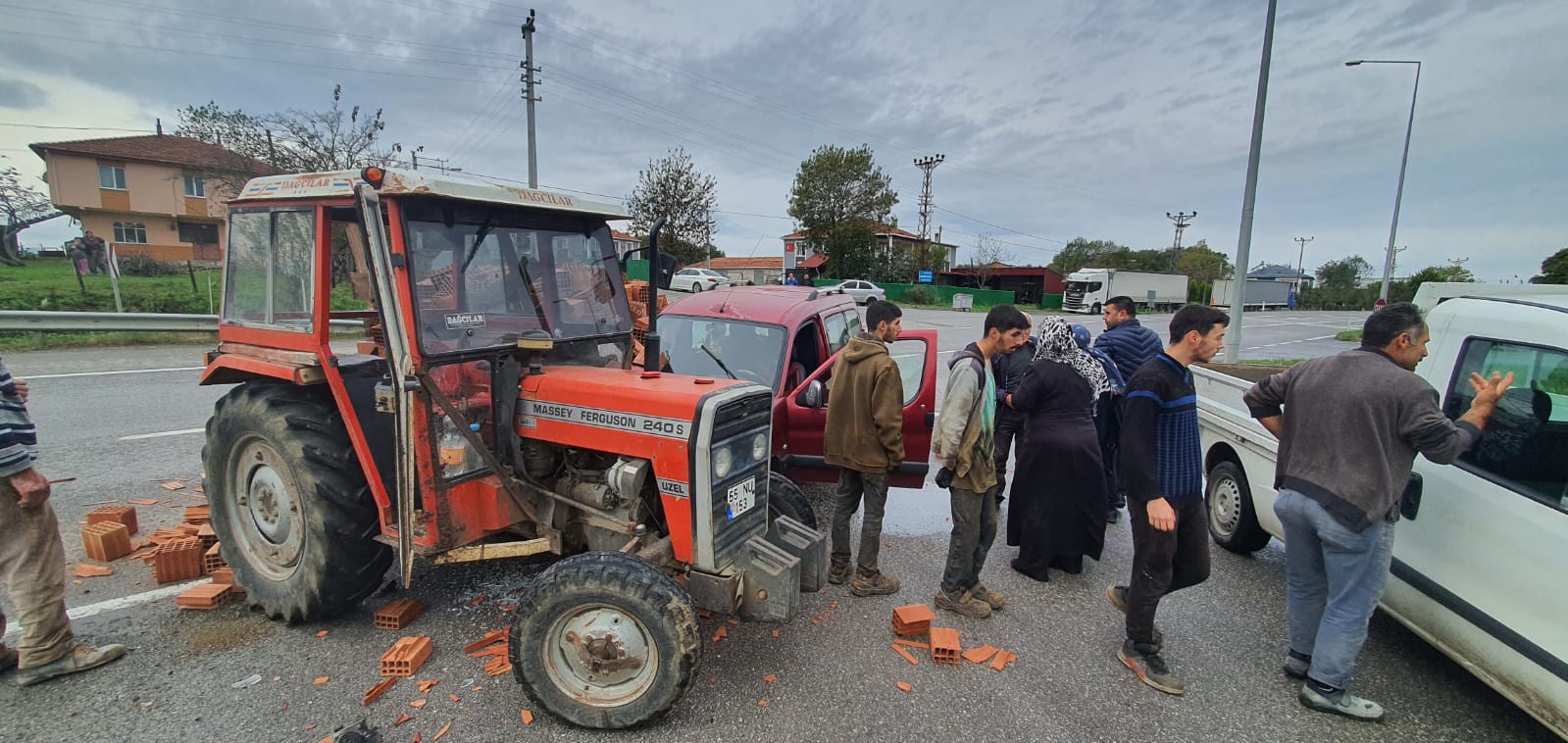 Lengerli Sapağında Kaza 1 Yaralı