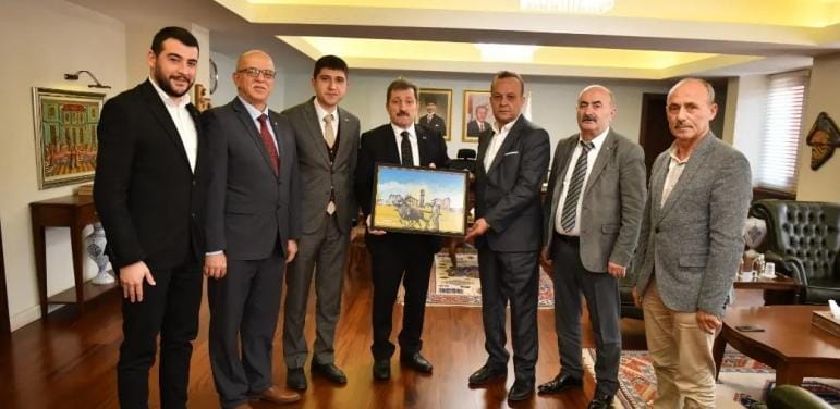 ALAÇAM STK’LARDAN VALİ TAVLI’YA MAKAMIN DA ZİYARET