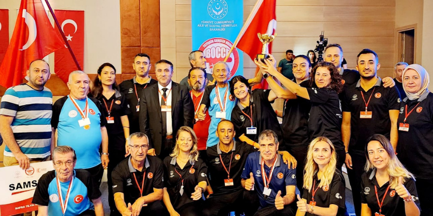 Bafra 75.Yıl Huzurevi Boccede Türkiye 4.cüsü 