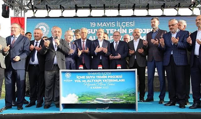 Bafra’ya gelecek içme suyu ve altyapı yatırımlarına görkemli açılış yapıldı