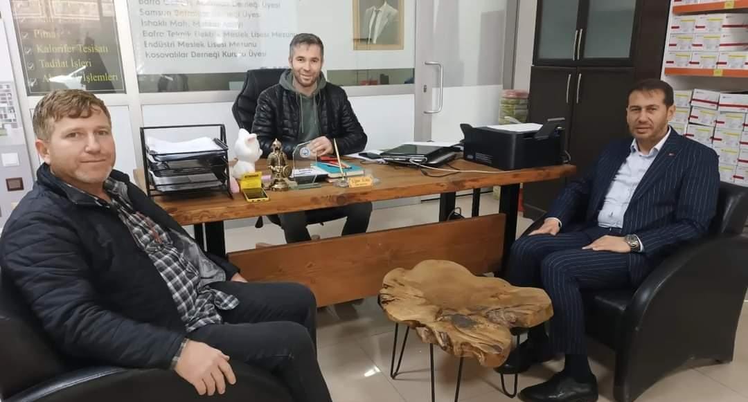 AK Parti Bafra Belediye Başkan Aday Adayı Ali Şimşek’ten Gazete Gerçek Bafra Temsilcisi ve BafraSes Habere Ziyaret