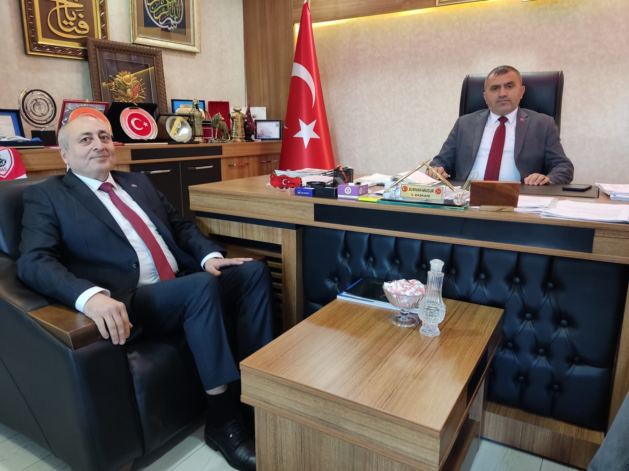 Şen’den İl Başkanı Burhan Mucur’a Ziyaret