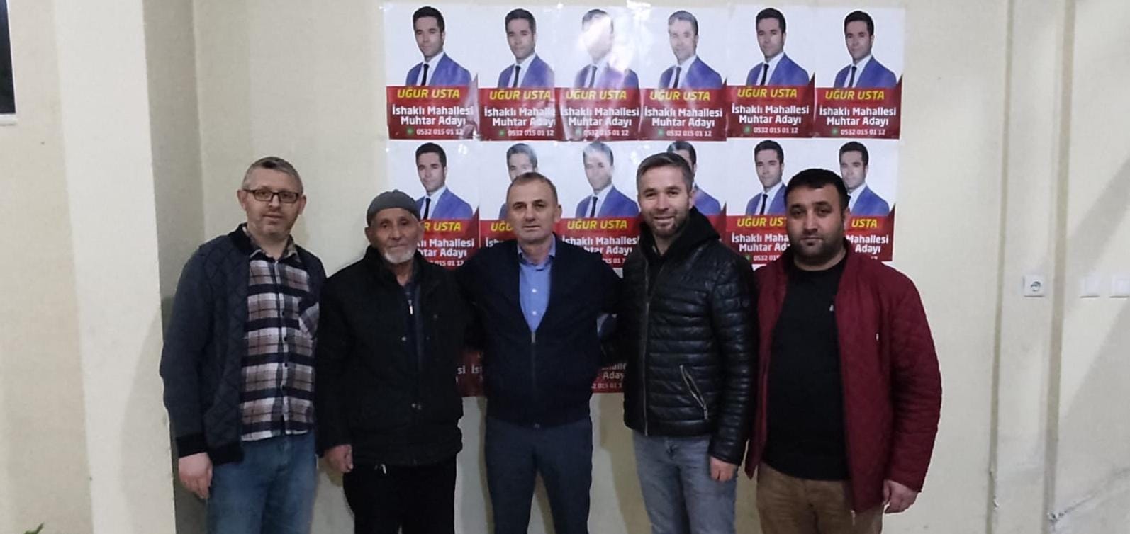 İshaklı Mahallesi Muhtar Adayı Uğur USTA’ya Başkan Ömer Özen’den ziyaret
