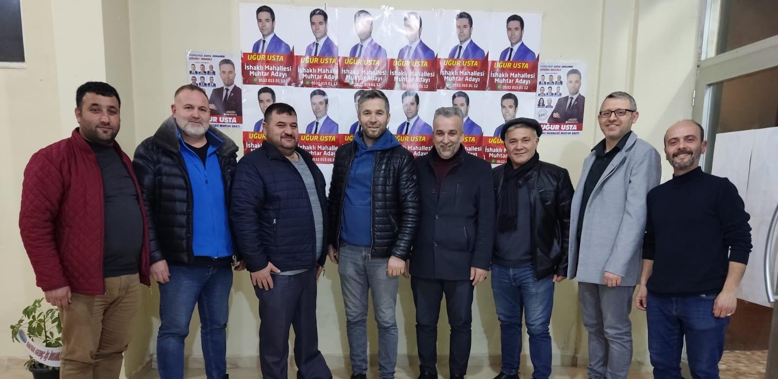 İshaklı Mahallesi Muhtar Adayı USTA Azalarıyla Bir Araya Gelerek İrtişare Toplantısı gerçekleştirdi
