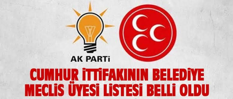 Bafra’da MHP ve AK Parti Belediye Meclis Üye sıralaması 