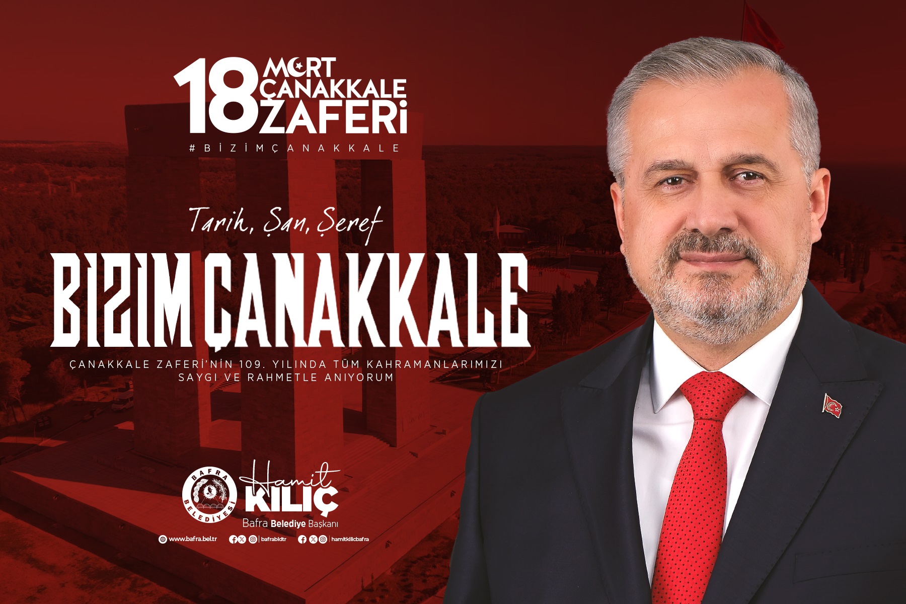 BAŞKAN KILIÇ’IN 18 MART ÇANAKKALE ZAFERİ VE ŞEHİTLERİ ANMA GÜNÜ MESAJI