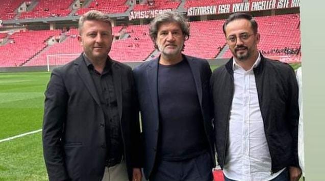 1930 Bafraspor Kulüp Başkan Yardımcıları Fatih Tunç ve Cem Dere Adana Demirspor Başkanı Metin Korkmaz ile bir araya geldi 