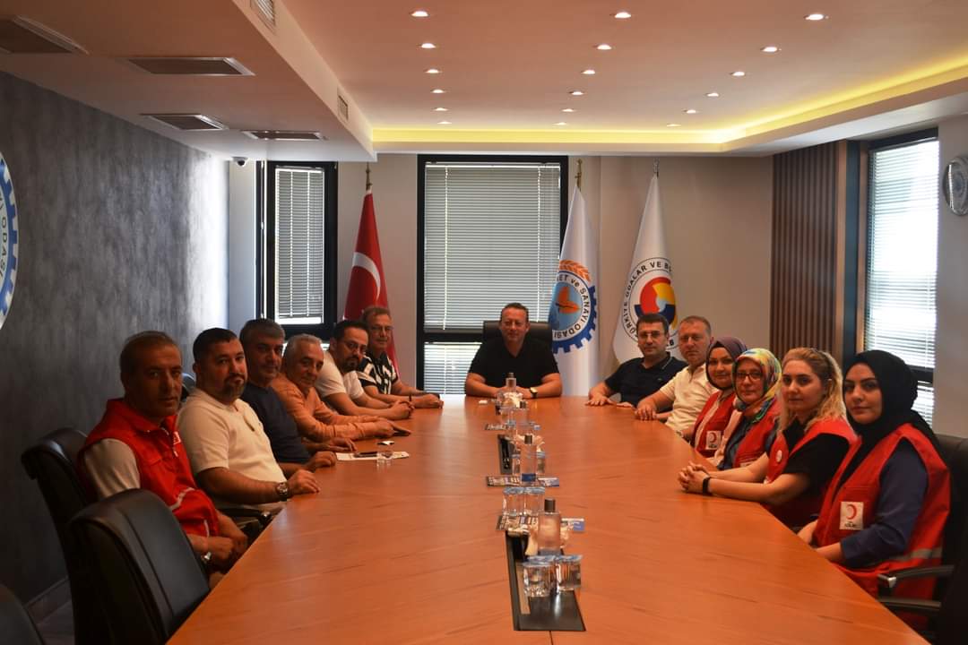 Bafra Kızılay Başkanlığından Odamıza Ziyaret