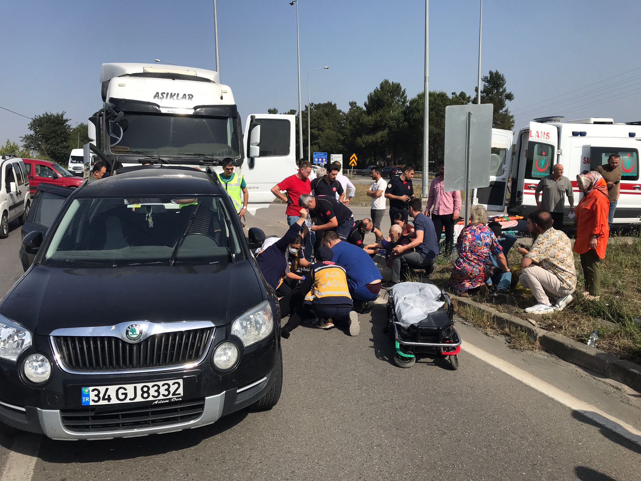 Bafra’da Trafik Kazası: 1 Ölü 2 yaralı