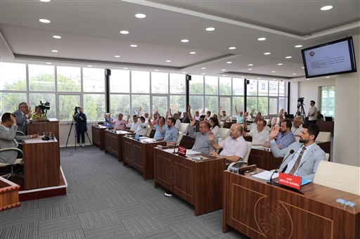 BELEDİYE MECLİSİ OLAĞAN TEMMUZ AYI TOPLANTISINI GERÇEKLEŞTİRDİ