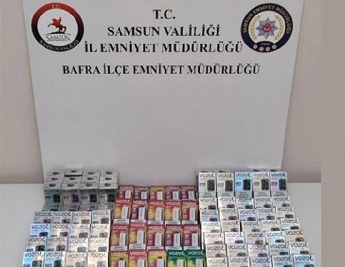 Bafra’da Kaçakçılık operasyonunda 2 şüpheli yakalandı.