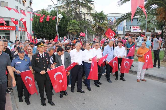 Bafra’da “15 Temmuz’da Yine Tek Yürek, Tek Bilek “
