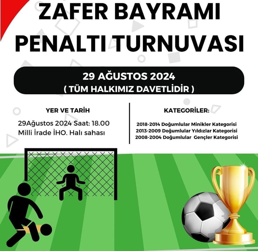 Milli İrade İmam Hatip Ortaokulu’ndan Zafer Bayramı’na Özel Penaltı Turnuvası