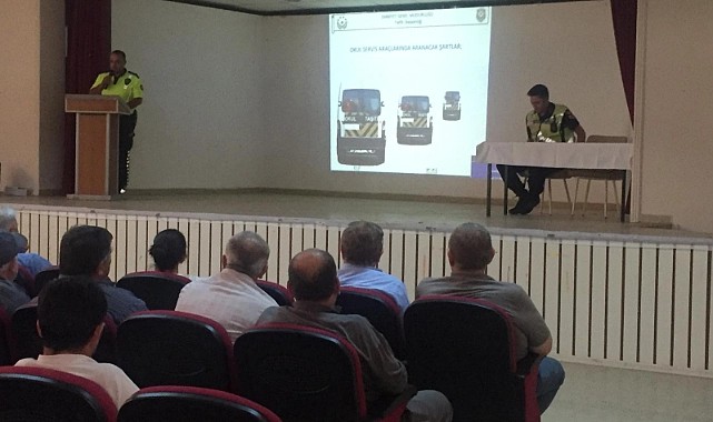 SERVİS ŞOFÖRLERİNE EĞİTİM VERİLDİ