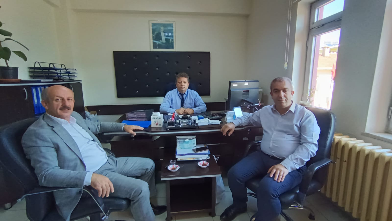 Sağlık Mil – Sen Genel Başkanı Taç’tan Alaçam’a Ziyaret 