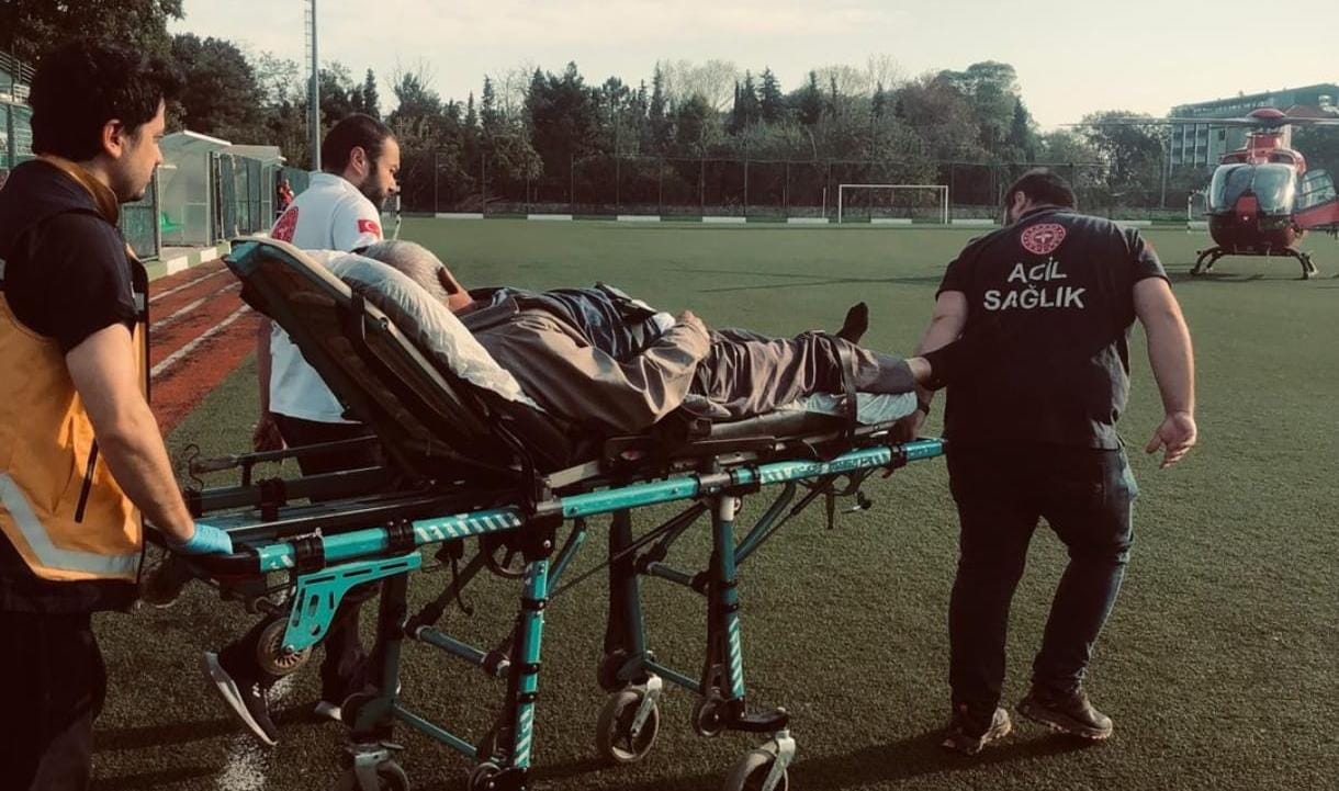 KALP RAHATSIZLIĞI GEÇİREN HASTA HELİKOPTERLE SEVK EDİLDİ