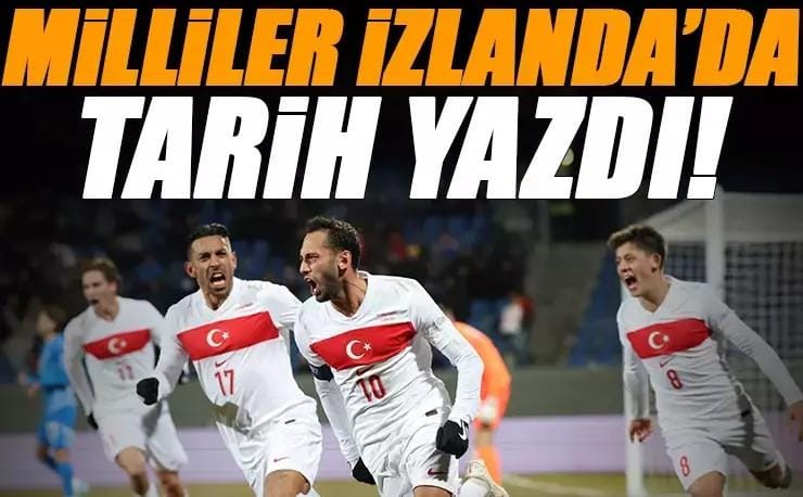 Bizim Çocuklar İzlanda deplasmanı büyüsünü sonunda bozdu Galibiyet ve Lider dönüyoruz