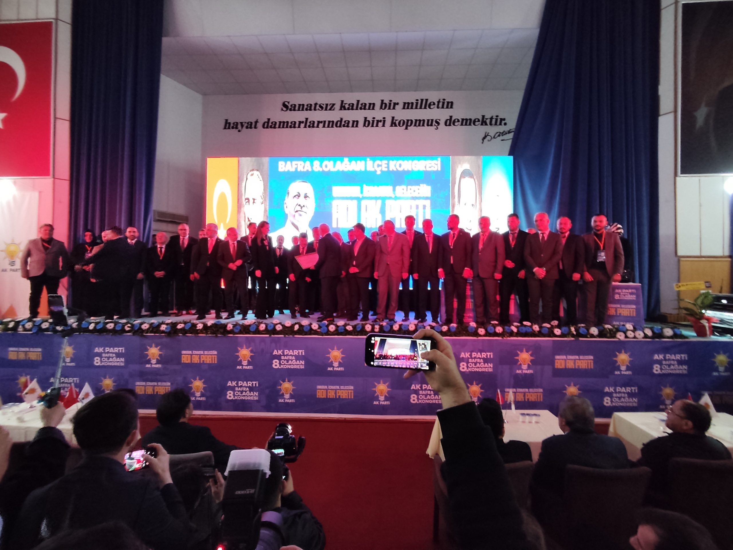 Olağan Kongerede AK Parti Bafra İlçe Başkanı İbrahim Semiz ile yola devam dedi