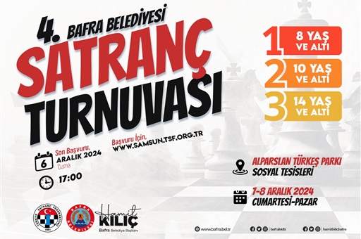 BAFRA BELEDİYESİ 4.SATRANÇ TURNUVASINA HAZIR