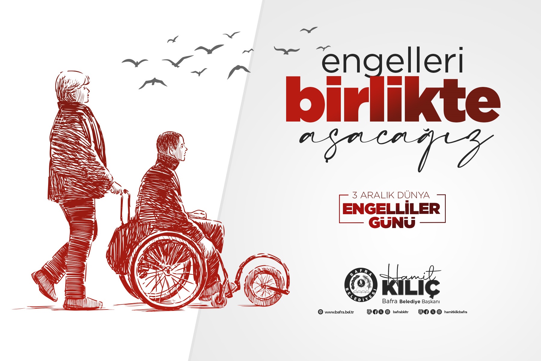 BAŞKAN KILIÇ’IN 3 ARALIK DÜNYA ENGELLİLER GÜNÜ MESAJI