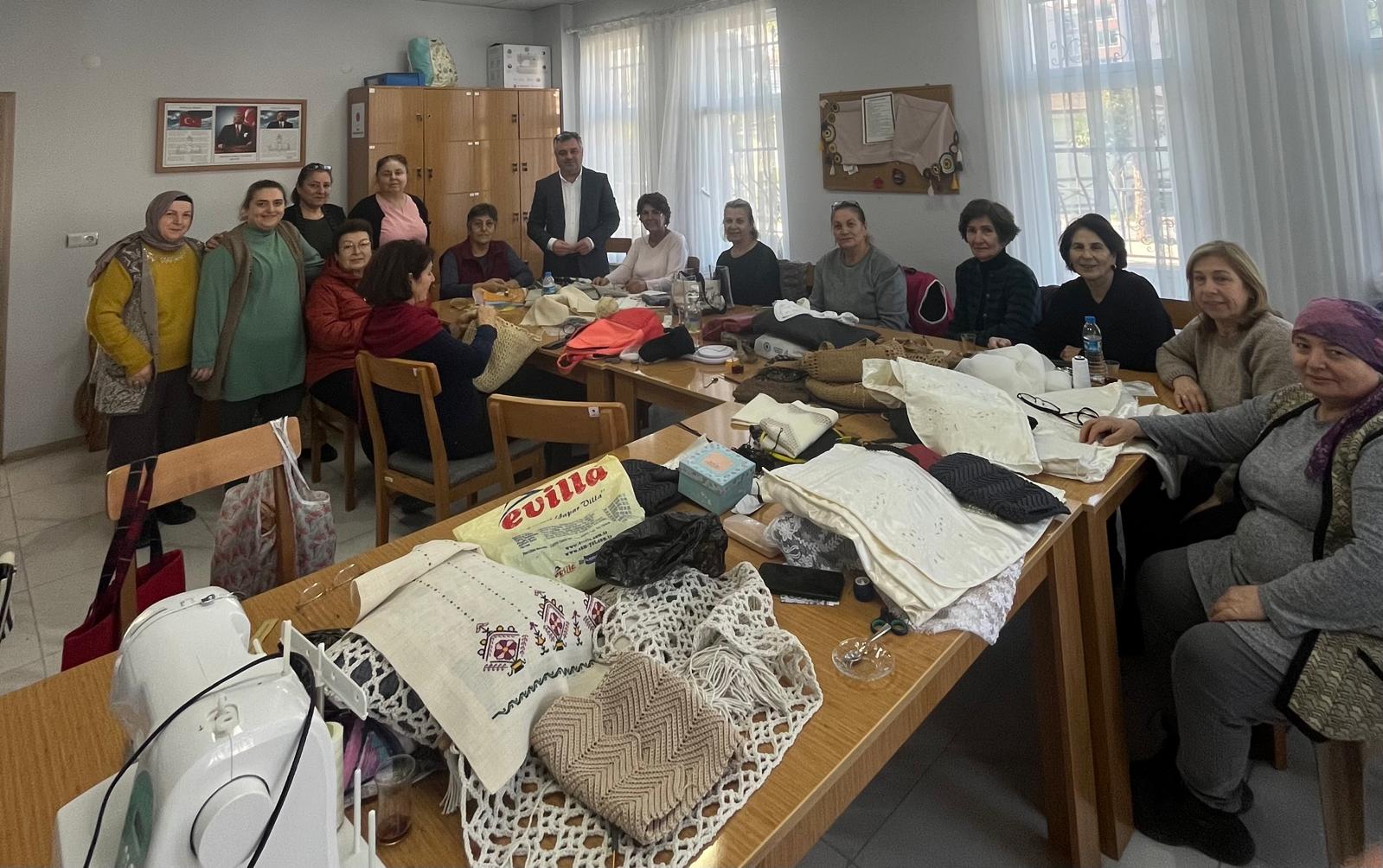 Alaçam Kadın Mesleki Eğitim Merkezi Çalışmaları yerinde inceleme 