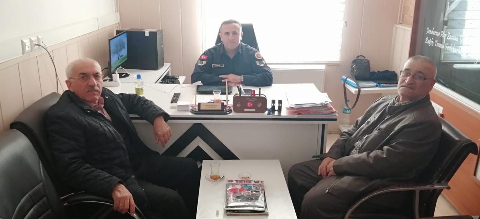 Türkiye Muharip Gaziler Bafra Temsilciliği Kuşlağan Jandarma Karakoluna Ziyaret