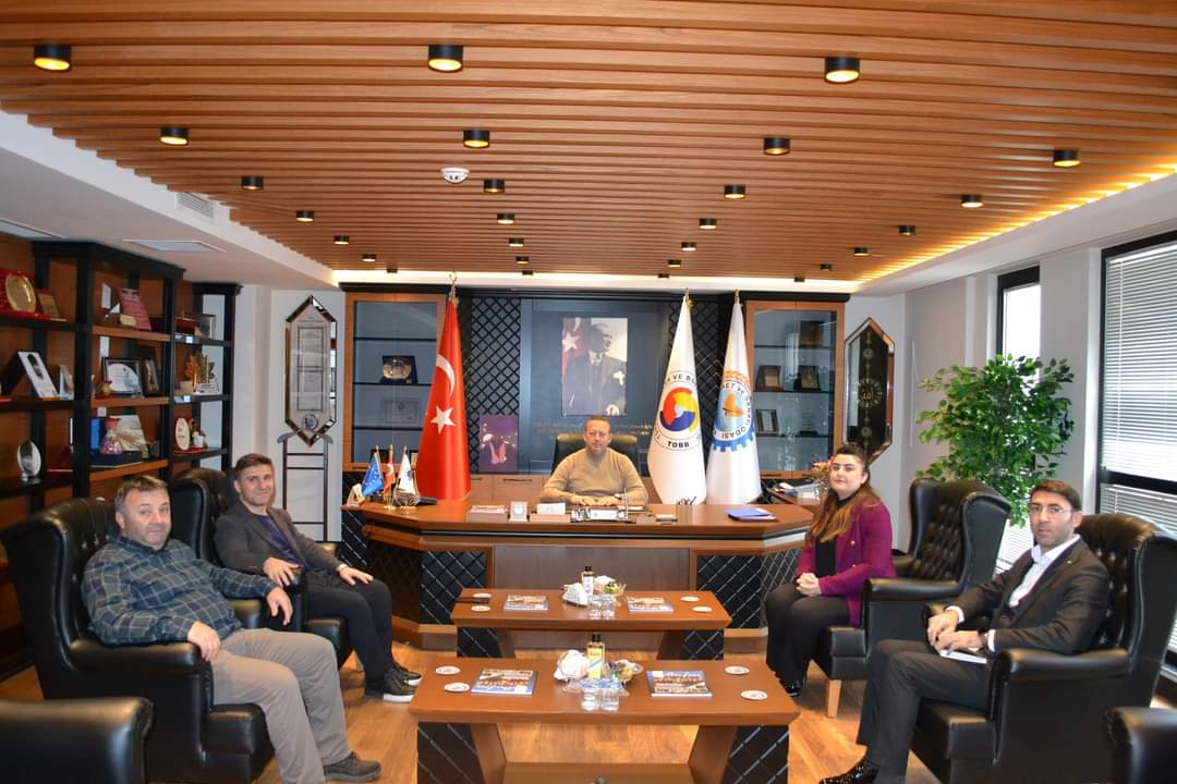 Orta Karadeniz Kalkınma Ajansı (OKA) Yöneticilerinden Başkan Kocabaş’a Ziyaret 