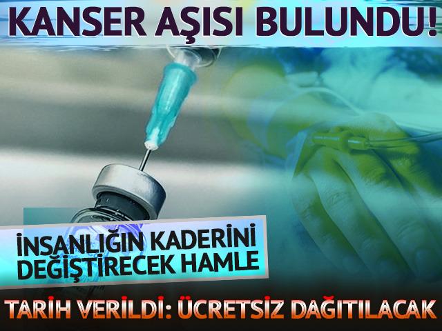 İnsanlığın kaderini değiştirecek Kanser aşısı bulunurken, Tarih verildi Ücretsiz dağıtılacak