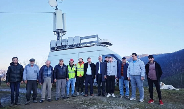 BELEDİYE ÖNCÜ OLDU,MAHALLEYE MOBİL BAZ İSTASYONU KURULDU