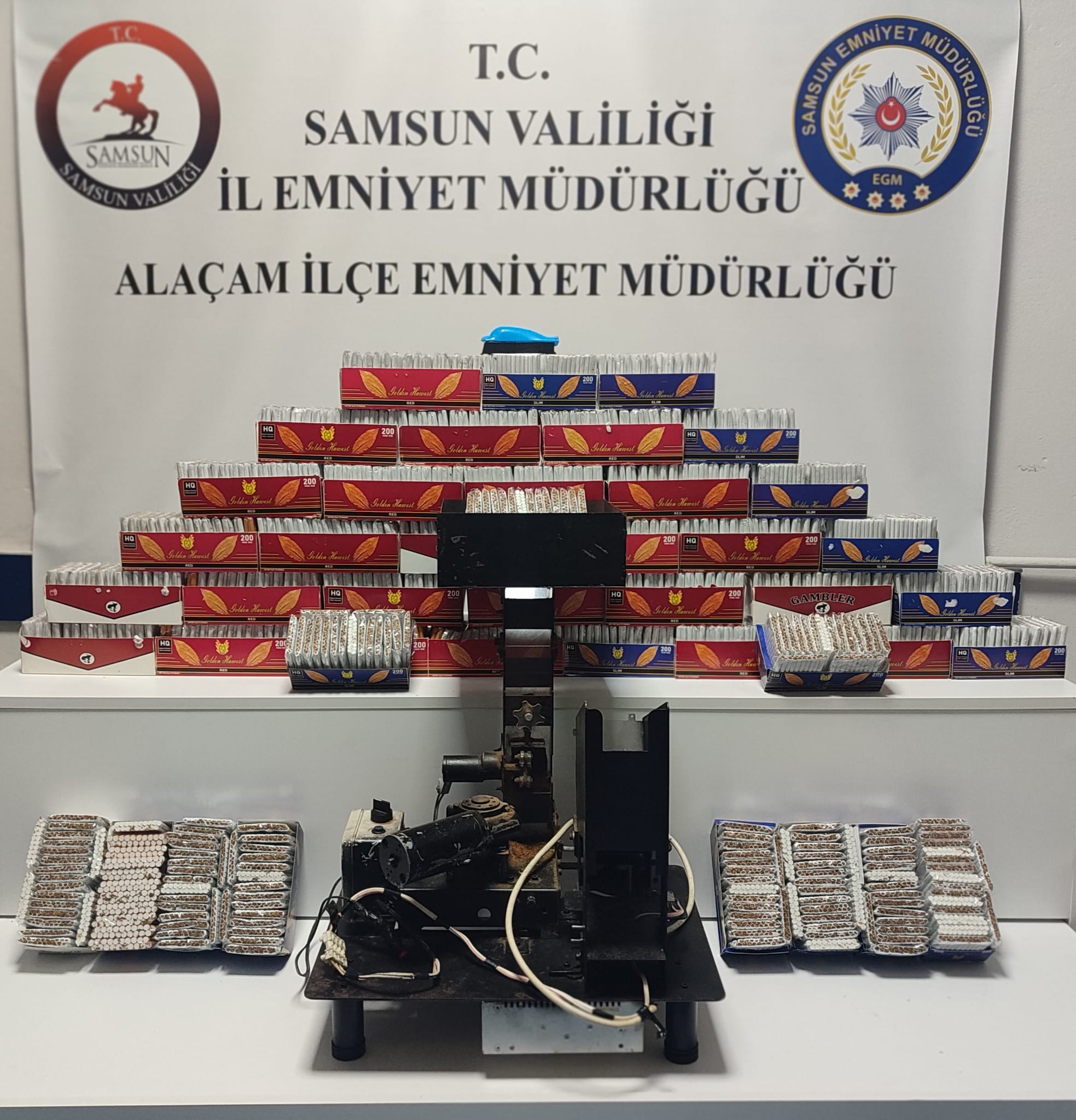 Alaçam’da Makaron Ele geçirildi 