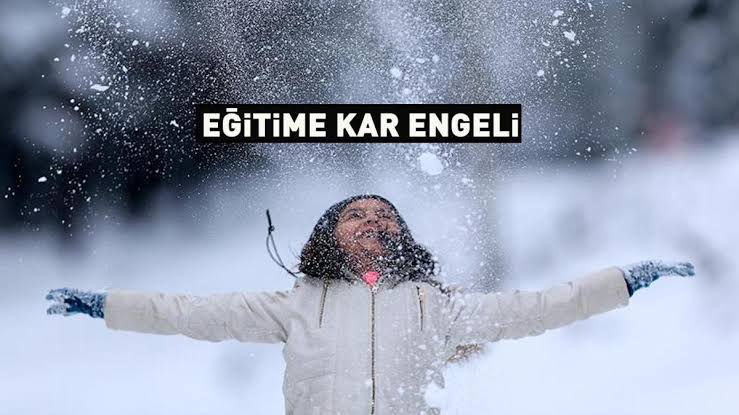 Bafra’da Eğitime 1 Gün Kar Engeli