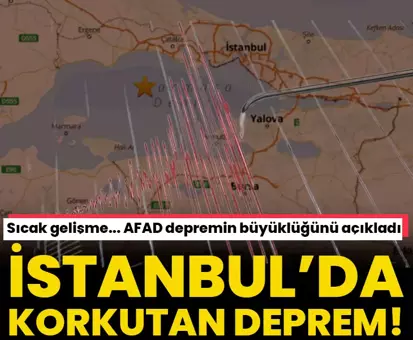 İstanbul’da korkutan deprem! AFAD ve Kandilli art arda duyurdu