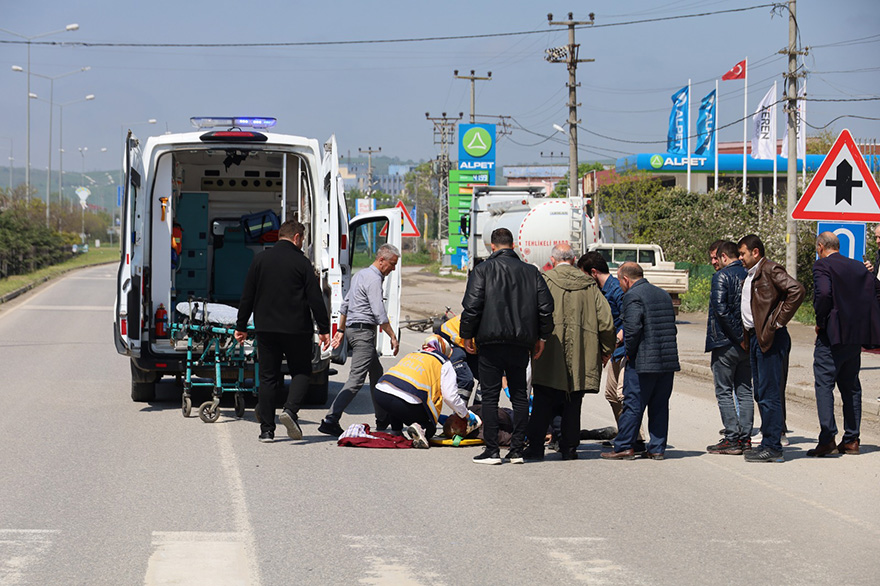 Bafra’da kaza 1 Ağır Yaralı