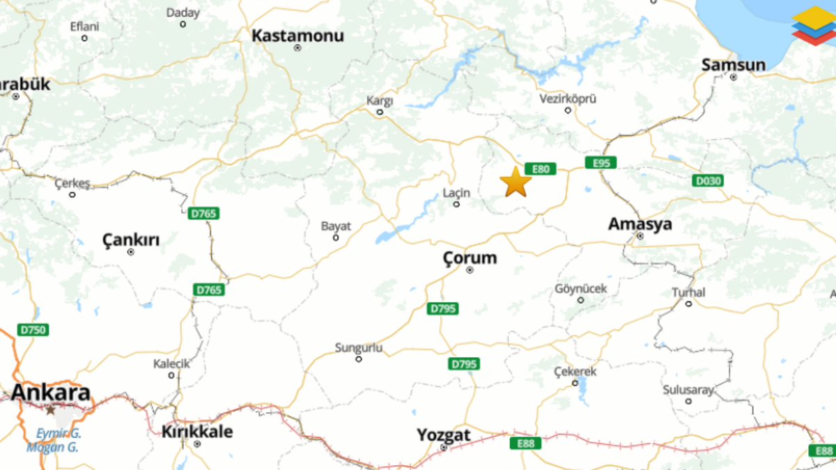 Amasya’da peş peşe 2 deprem 3 dakika arayla sarsıldı Bafra’da hissedildi