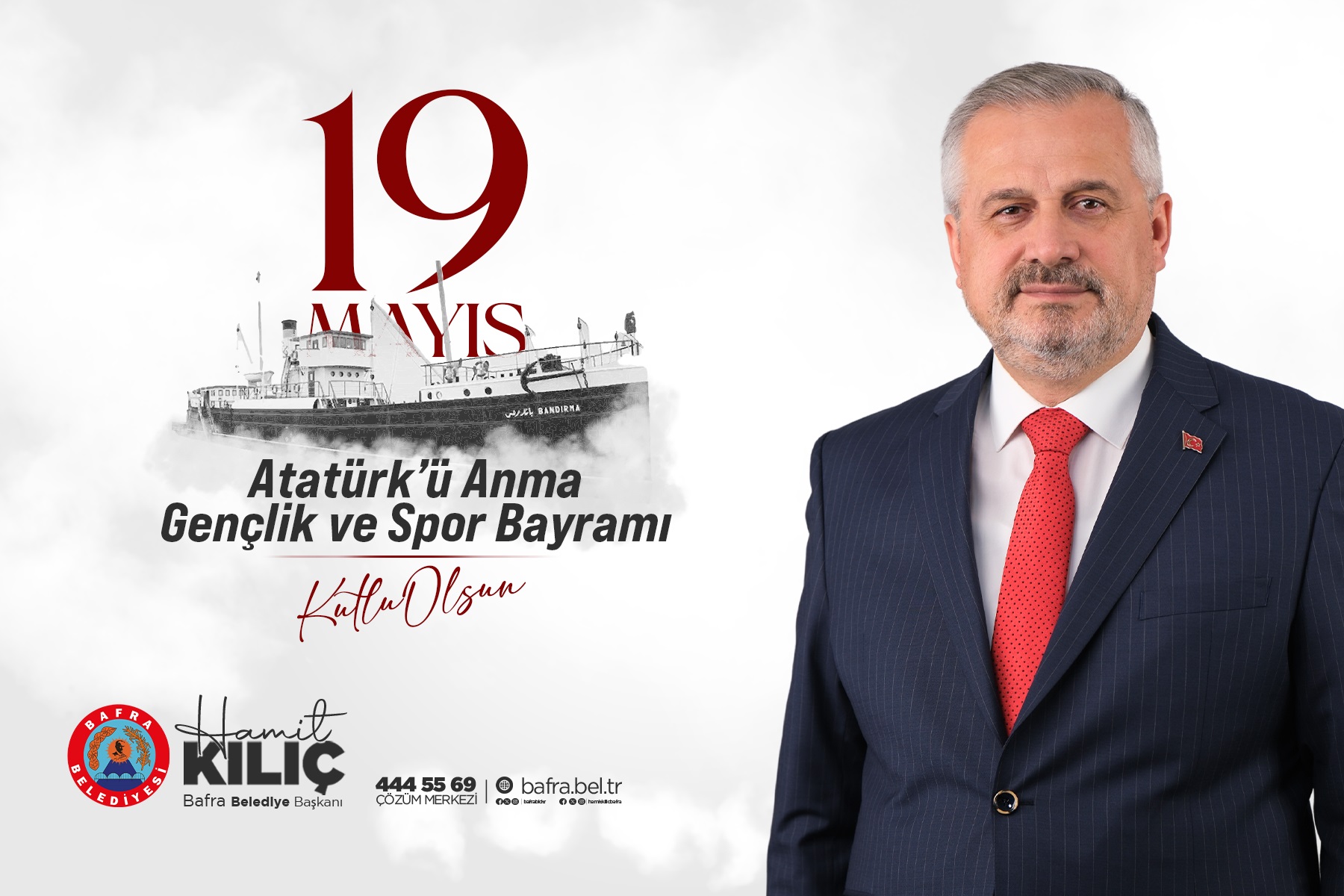 BAŞKAN KILIÇ’IN 19 MAYIS ATATÜRK’Ü ANMA GENÇLİK VE SPOR BAYRAMI MESAJI