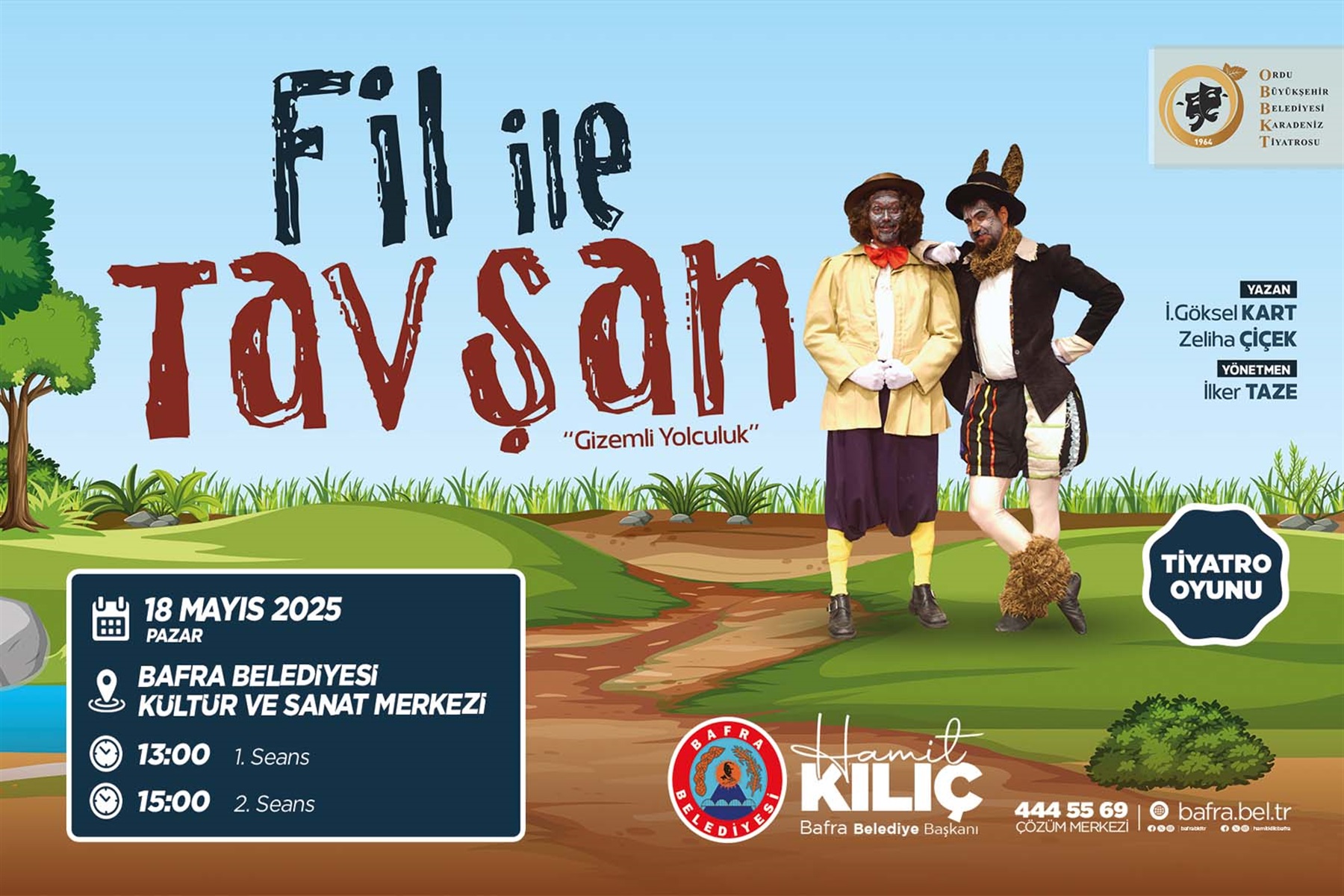 FİL İLE TAVŞAN TİYATROSU ÇOCUKLARIN KALBİNİ FETHEDECEK