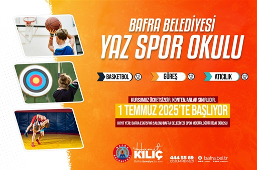 YAZ SPOR OKULLARI KAYITLARI BAŞLADI