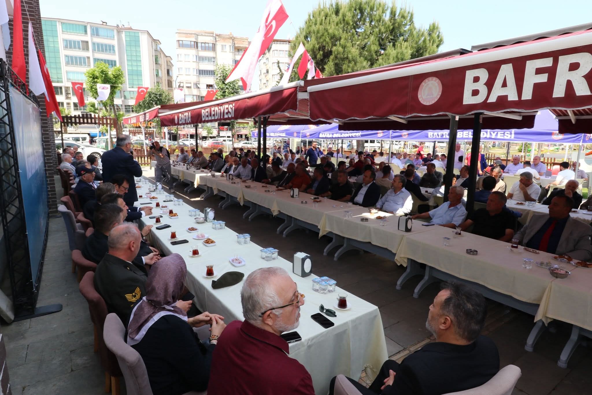 Bafra’da Alparslan Türkeş Parkı Sosyal Tesisleri Bayramlaşma programı 