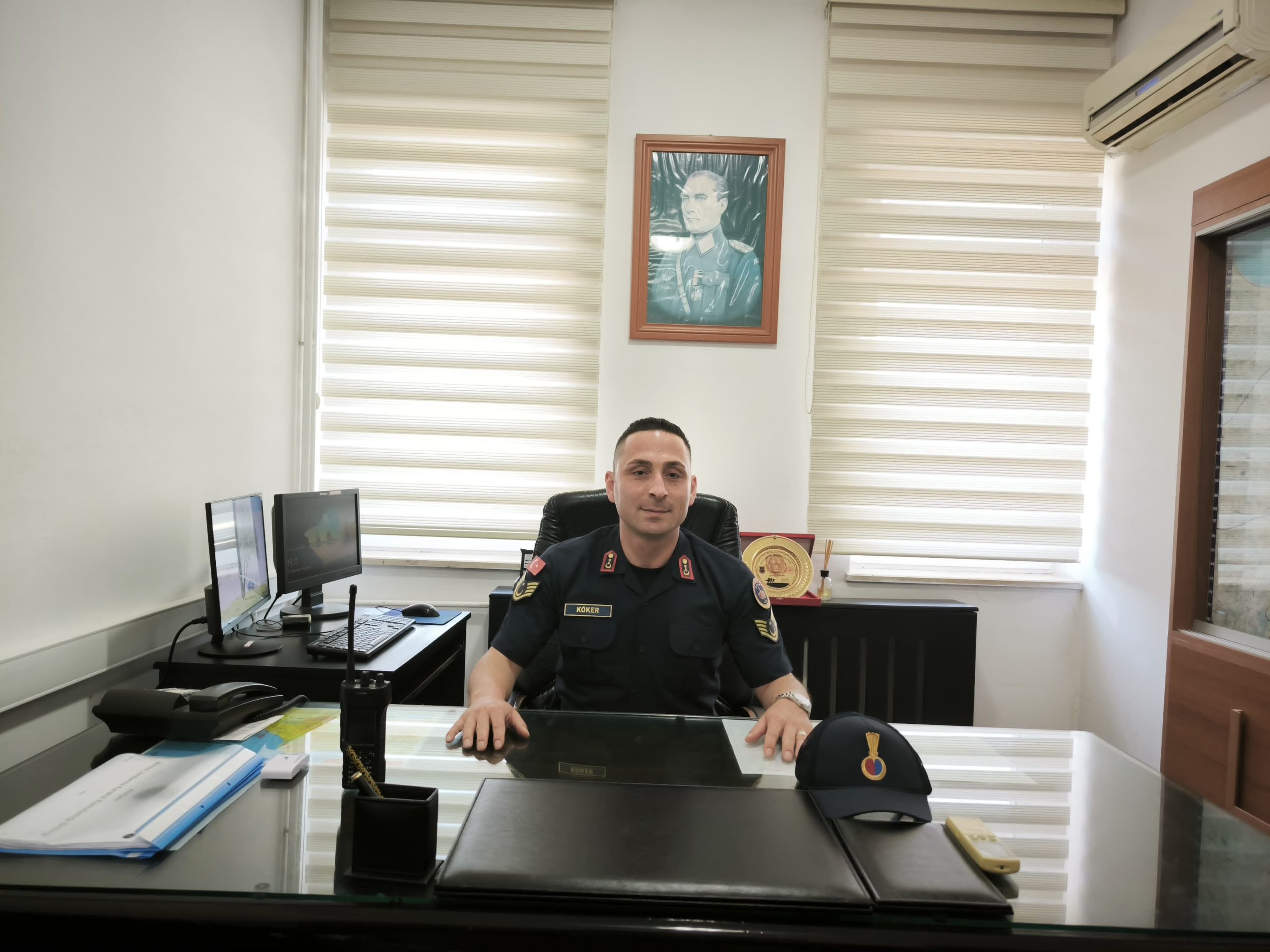 Jandarma Astsubay Üstçavuş Yılmaz Köker göreve başladı