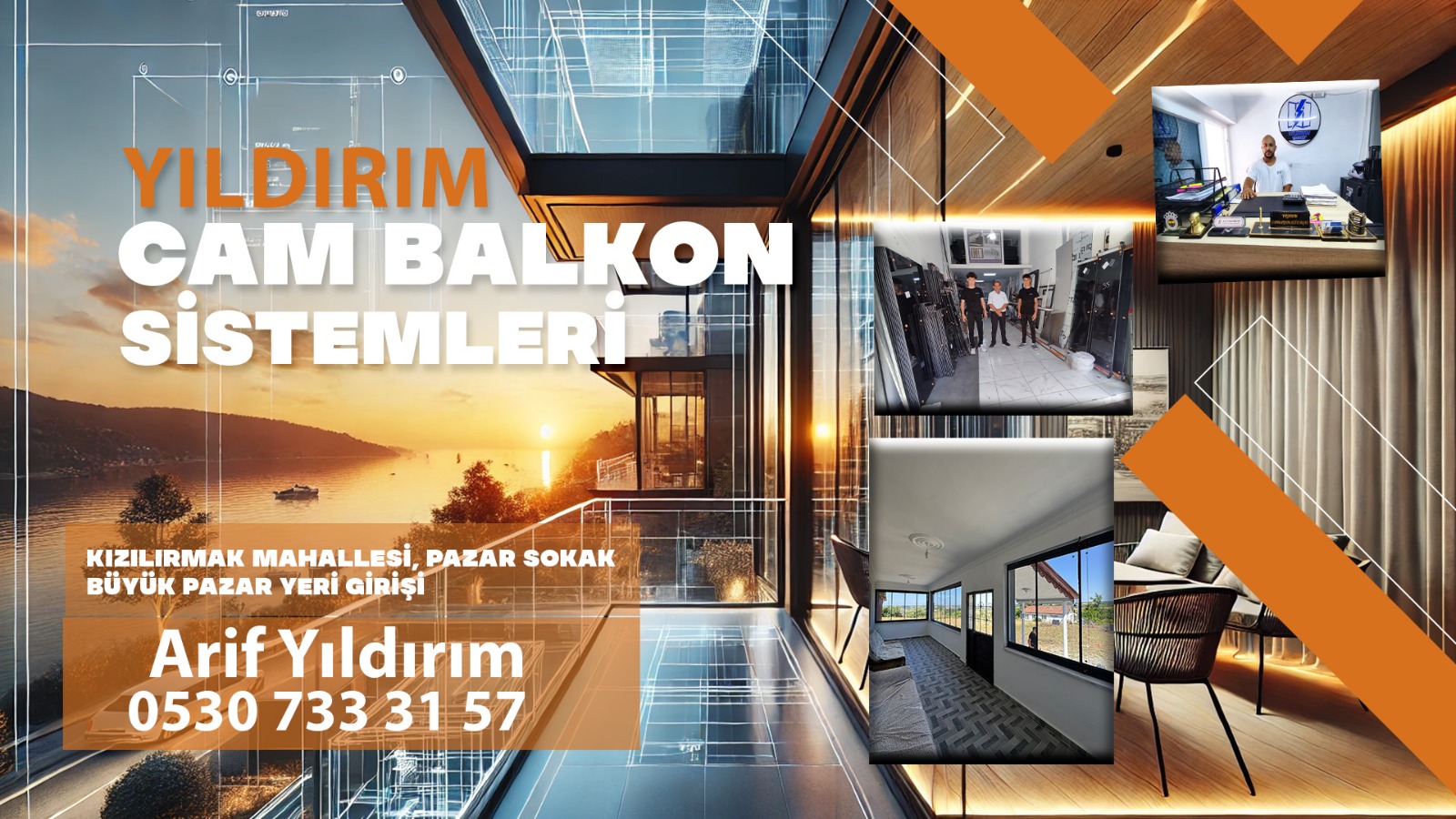 Arif Yıldırım  :  Cam Balkon Sistemleri olarak  Kalteli Malzeme, Kalitelik İşçilik Cam Balkon Sistemlerinde işimizde Uzmanız 