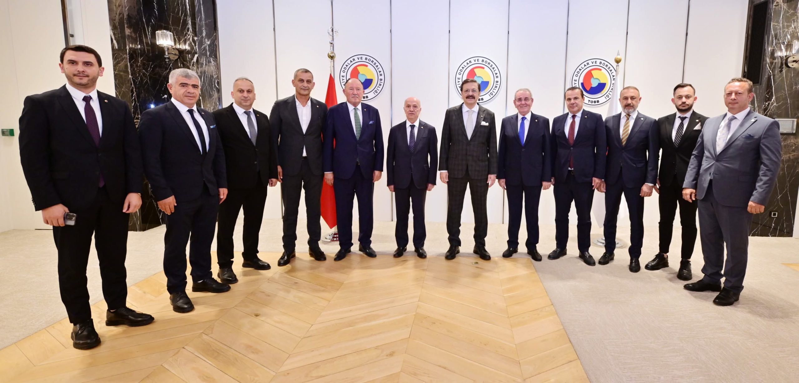 TOBB Başkanı M. Rifat Hisarcıklıoğlu, Samsun ve İlçe Oda/Borsa Başkanlarını Kabul Etti