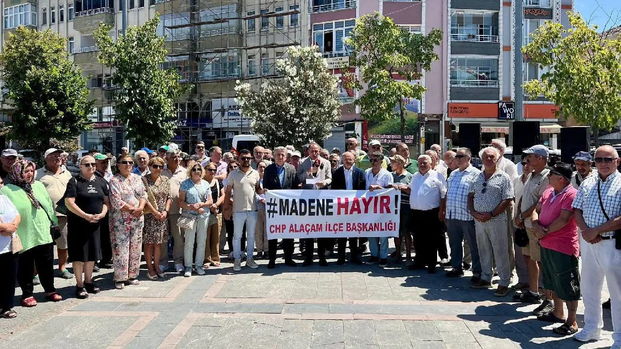 Alaçam’daki madene ilçe halkı ‘hayır’ dedi