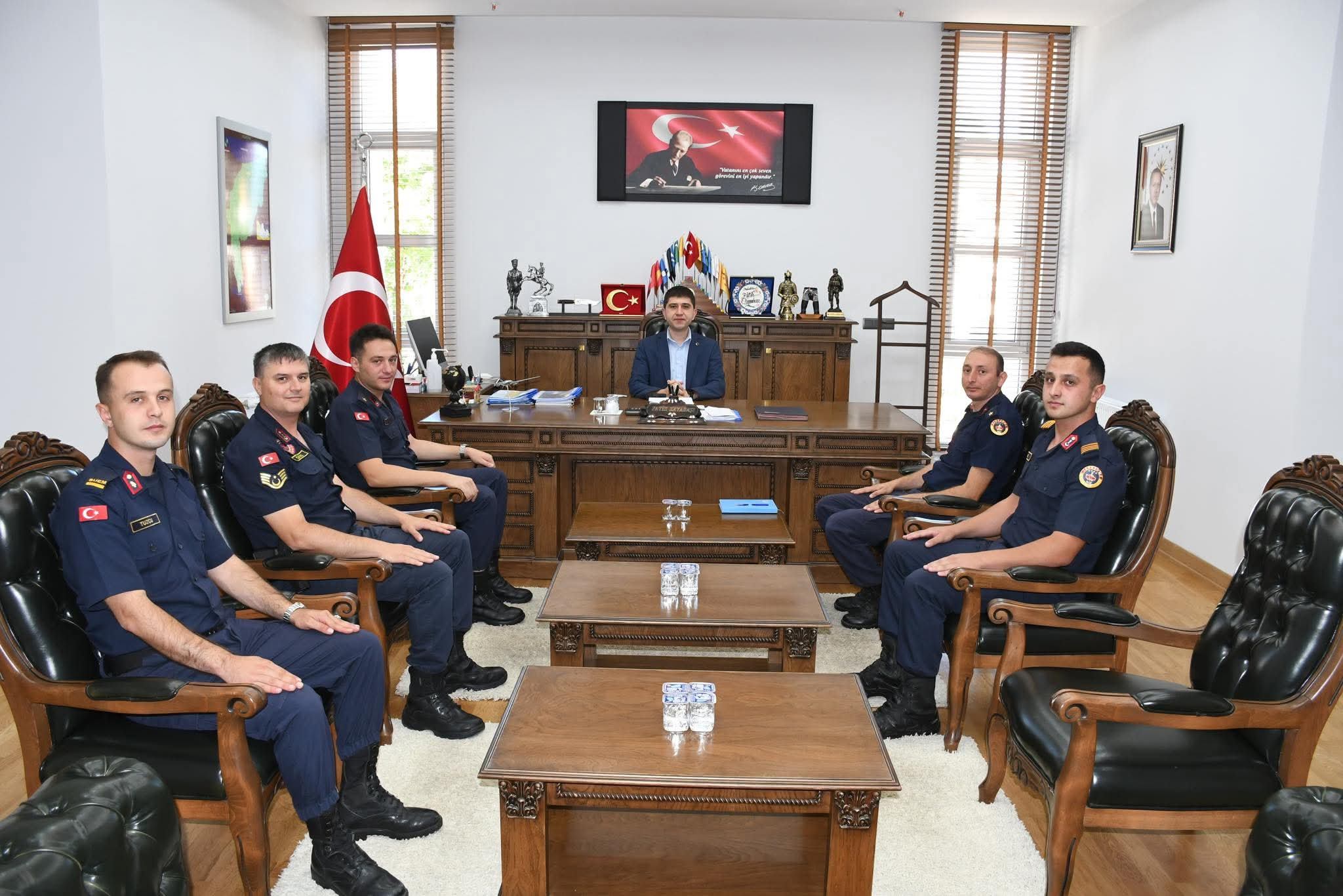 ALAÇAM VE YAKAKENT JANDARMA KOMUTANLARINDAN KAYMAKAM KAYABAŞI’NA ZİYARET